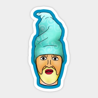 Wizard hat Lloyd Baxter face Sticker